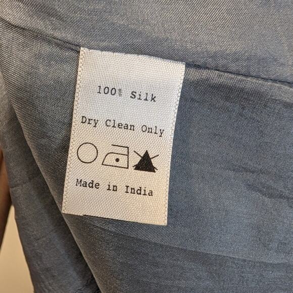 JF & Son Silk Dress Grey Tones Casual Classic Timeless Natural Fiber - Size 6 - Picture 6 of 9